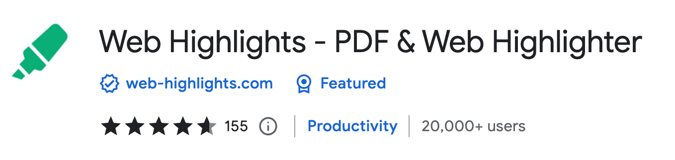 Web Highlights - PDF & Web Highlighter