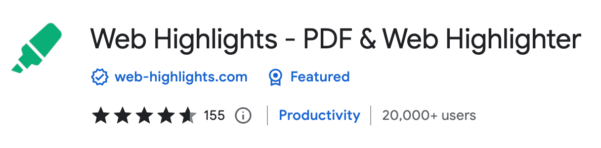 Web Highlights - PDF & Web Highlighter