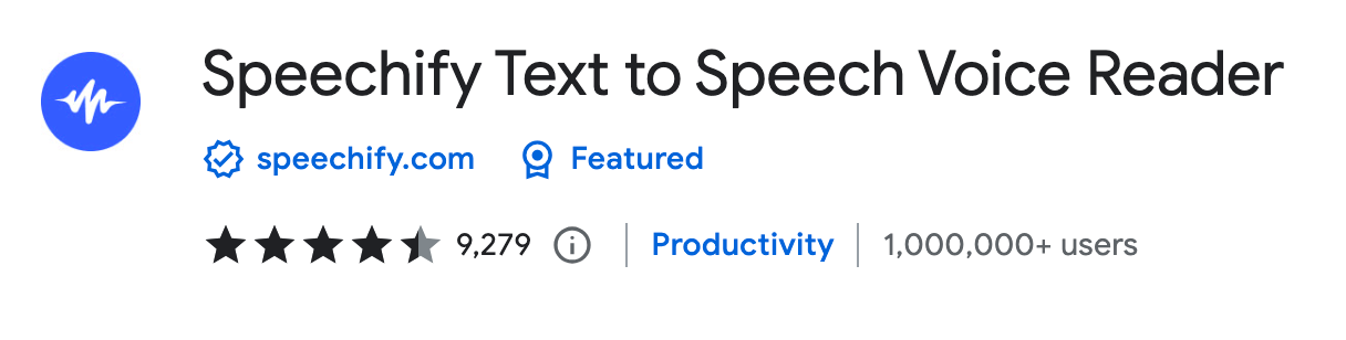 Speechify Text to Speech Voice Reader