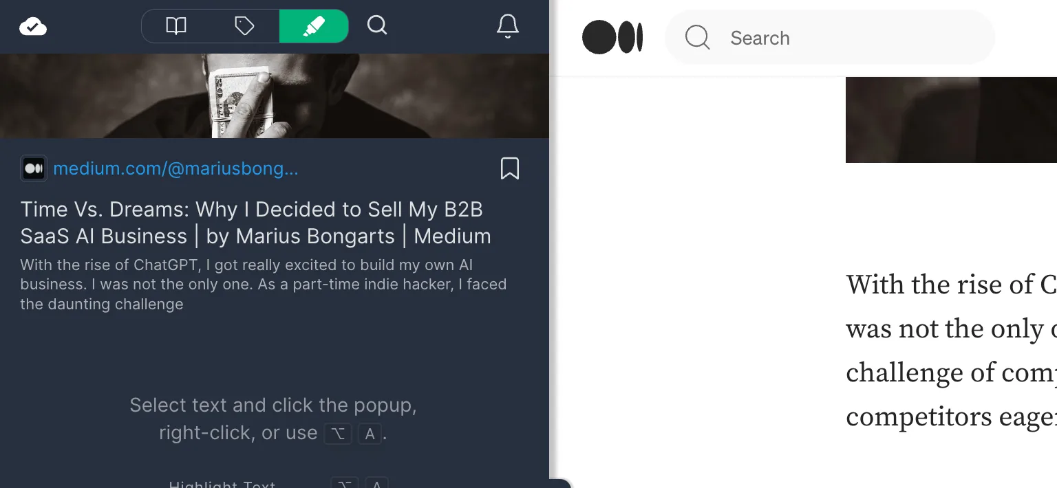 Sidebar with cover image