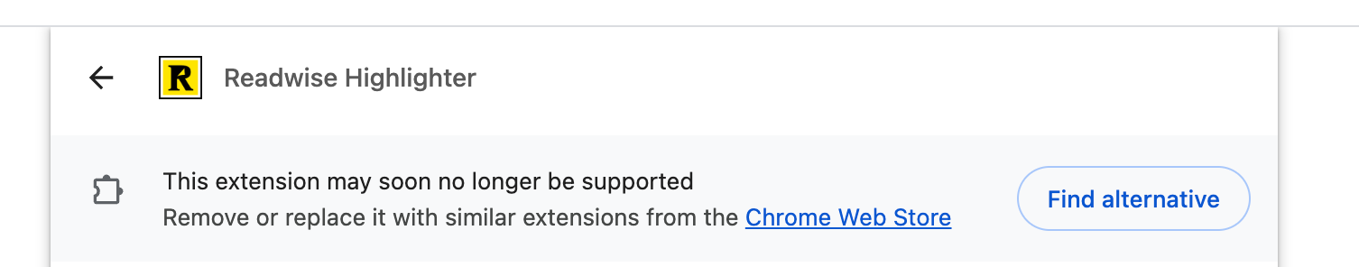 Readwise Highlighter may soon no longer be supported