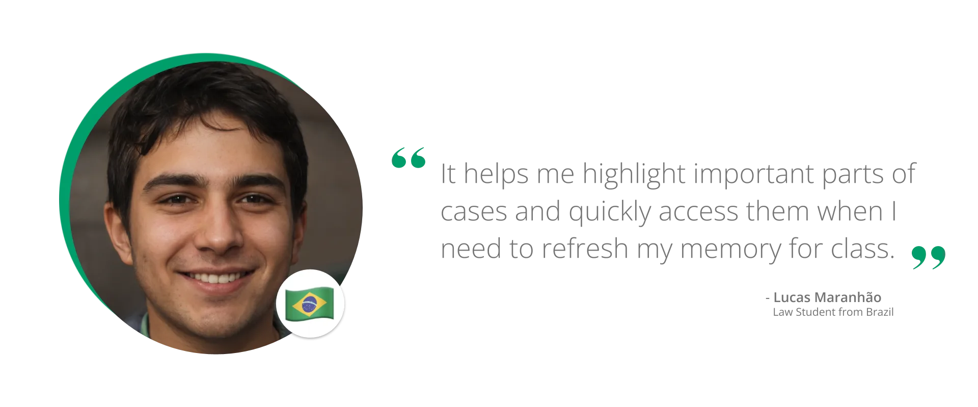 Lucas Maranhão, Law Student from Brazil