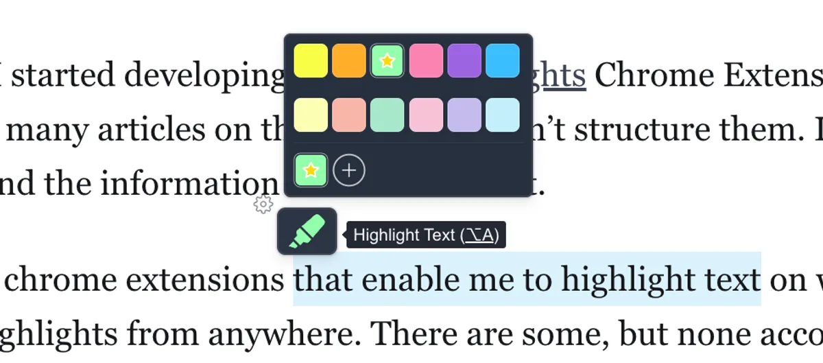 Highlight text in multiple colors