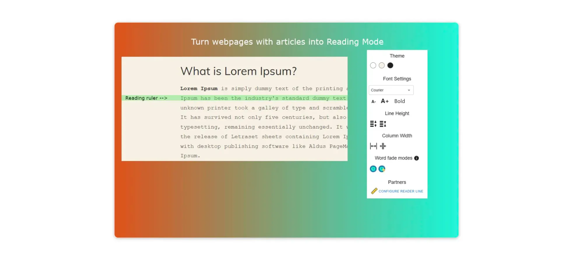 Chrome reader mode