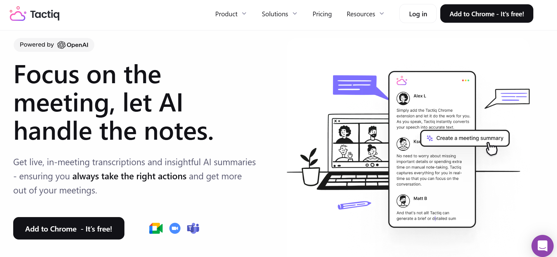 Tactiq website