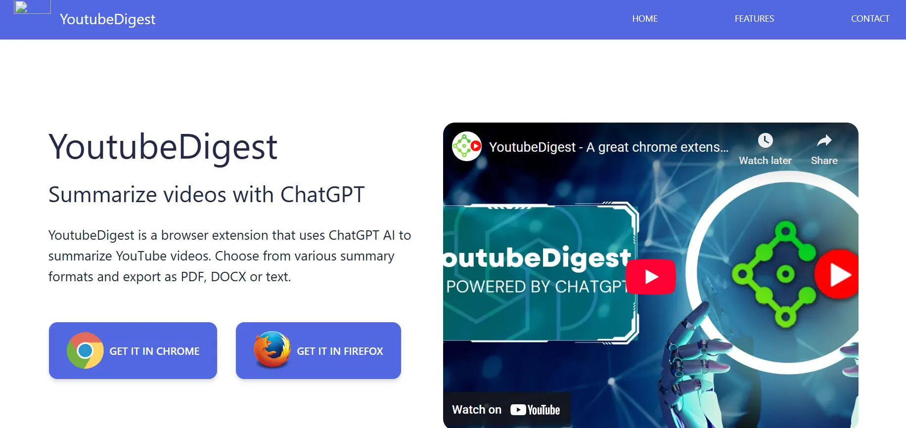 youtubedigest-website