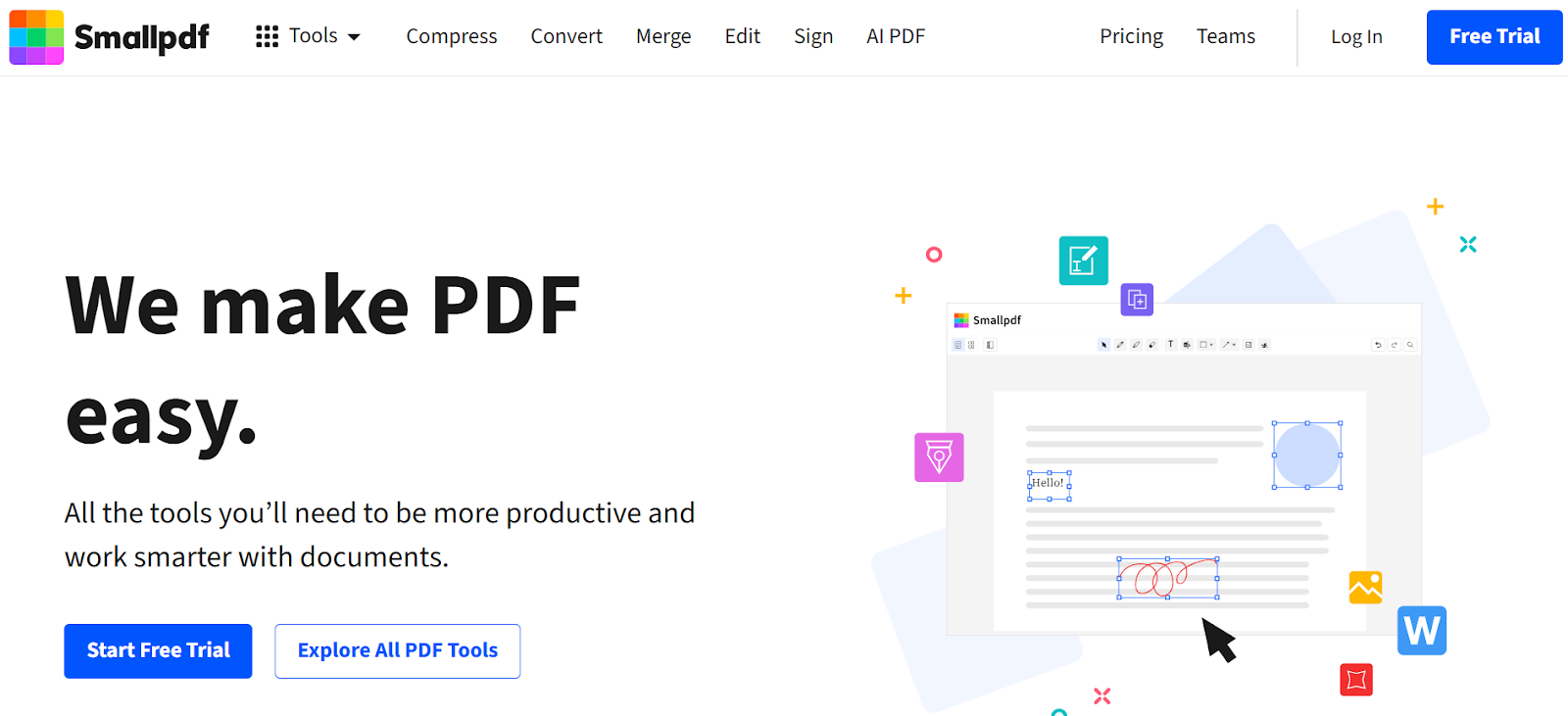 SmallPDF's website