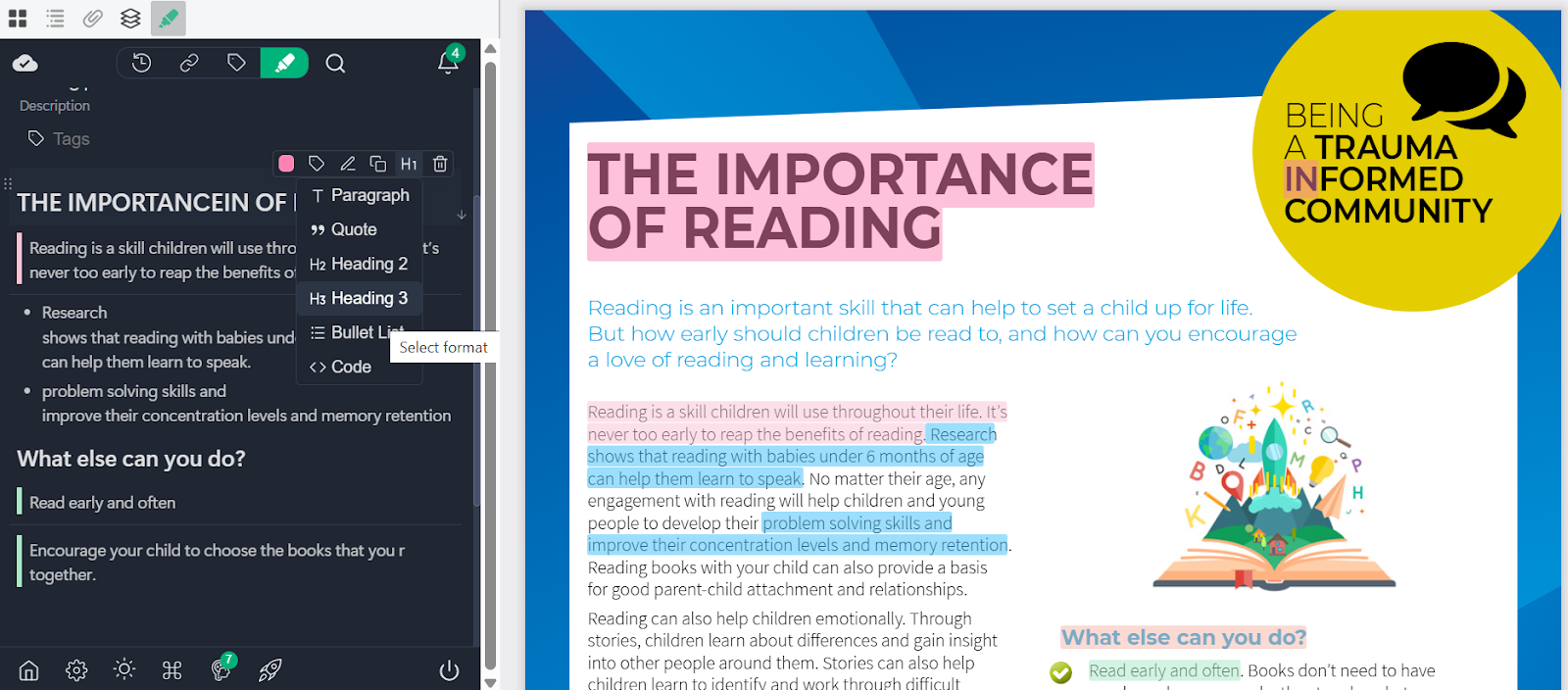 PDF annotation in Web Highlights