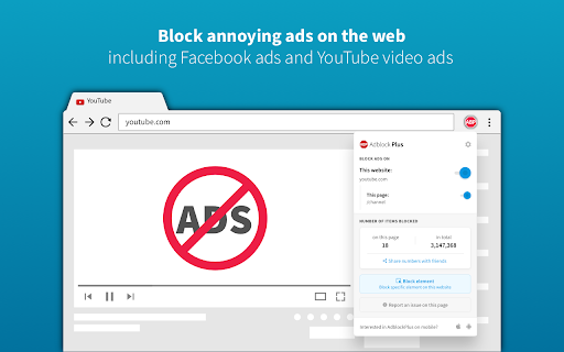 Adblock Plus - free ad blocker (Rating: 4.4, Users: 37,000,000+)