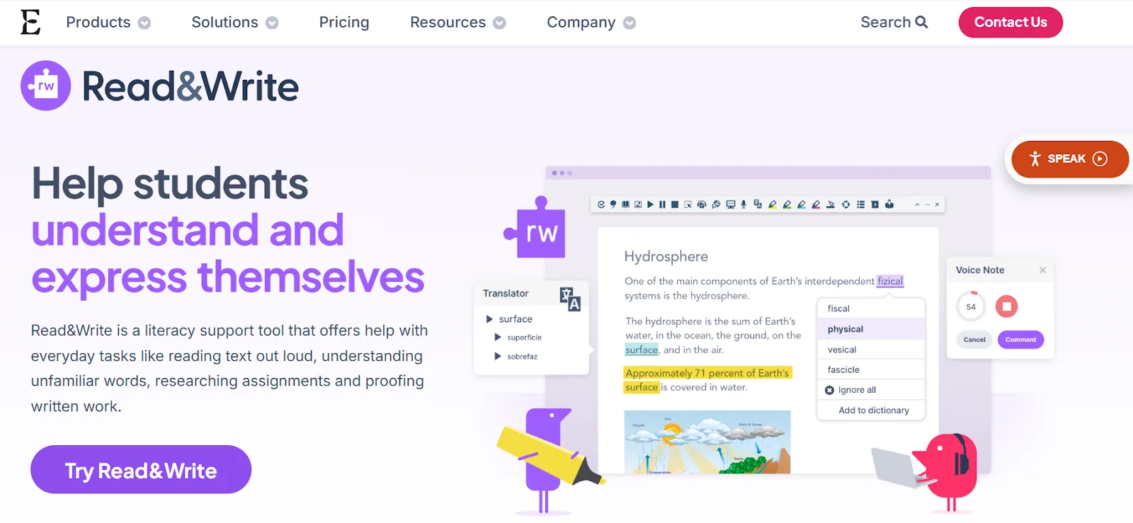 Read&Write's website