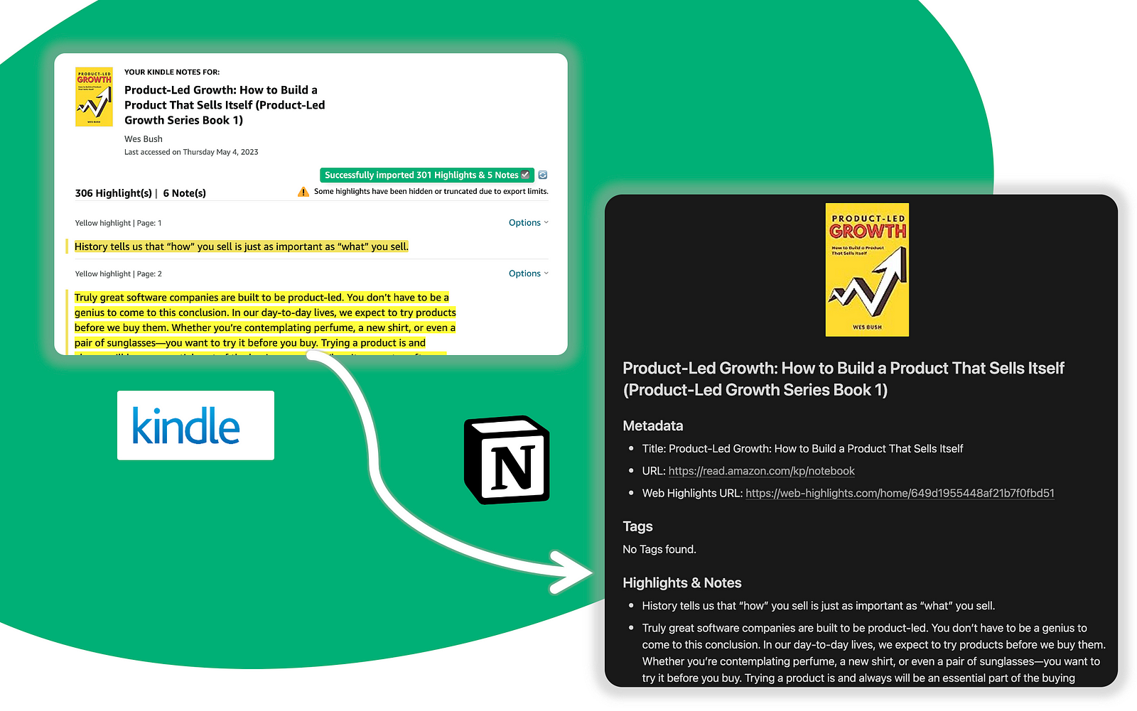 How To Export Your Kindle Highlights And Notes to Notion