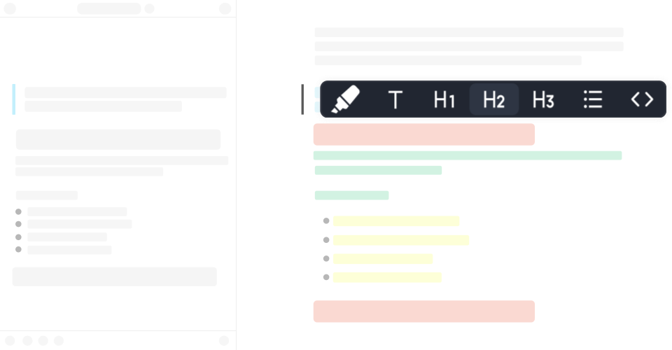 Formatted Highlighting with Web Highlights