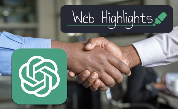 How Web Highlights Can Enhance Your ChatGPT Experience - Shaking Hands with ChatGPT logo and Web Highlights logo