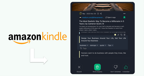 Kindle Books Using Spaced Repetition
